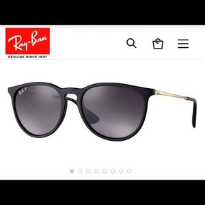 Ray Ban Erika collection- frame: black, gold.